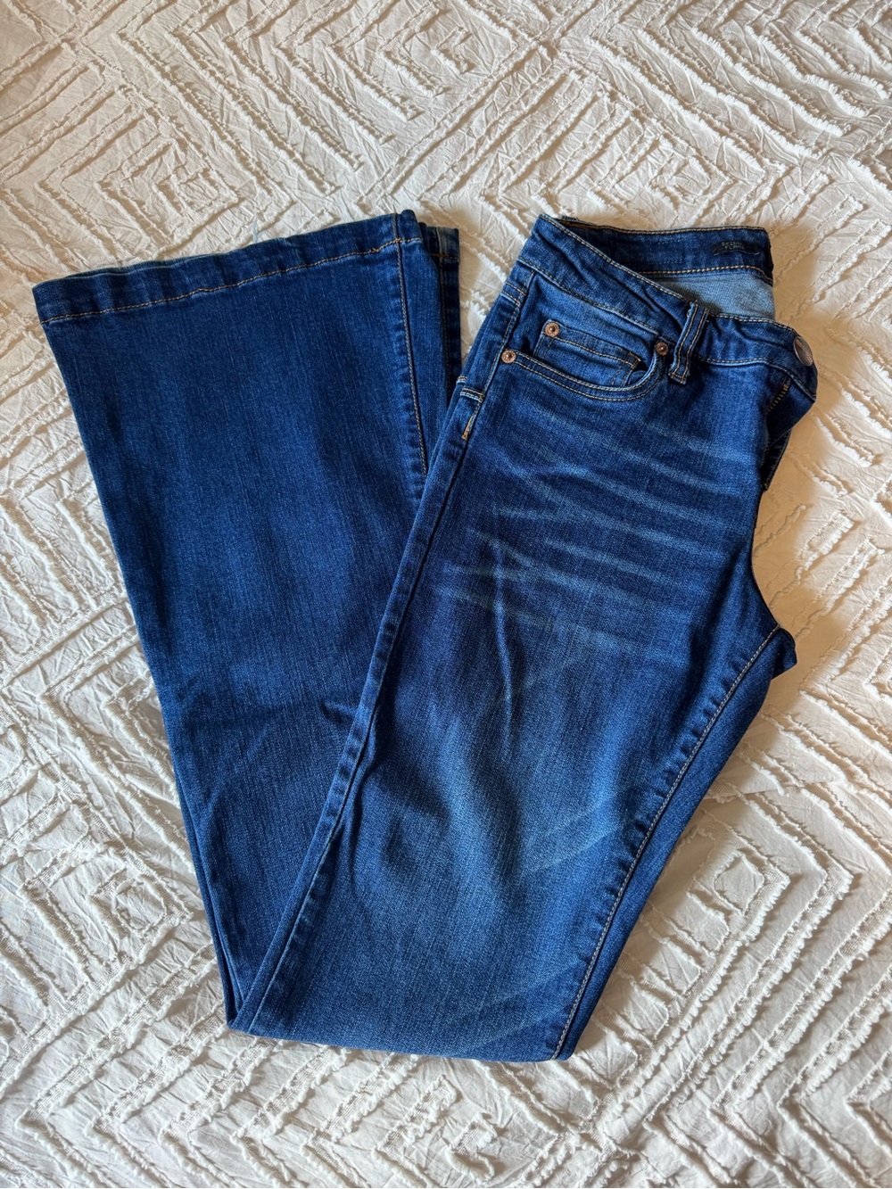 Underground Women's Dark Blue Wide Leg Jeans